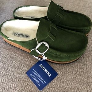 Birkenstock Buckley Shearling Mountain View Green